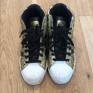 Adidas Superstar High Top Sneakers
